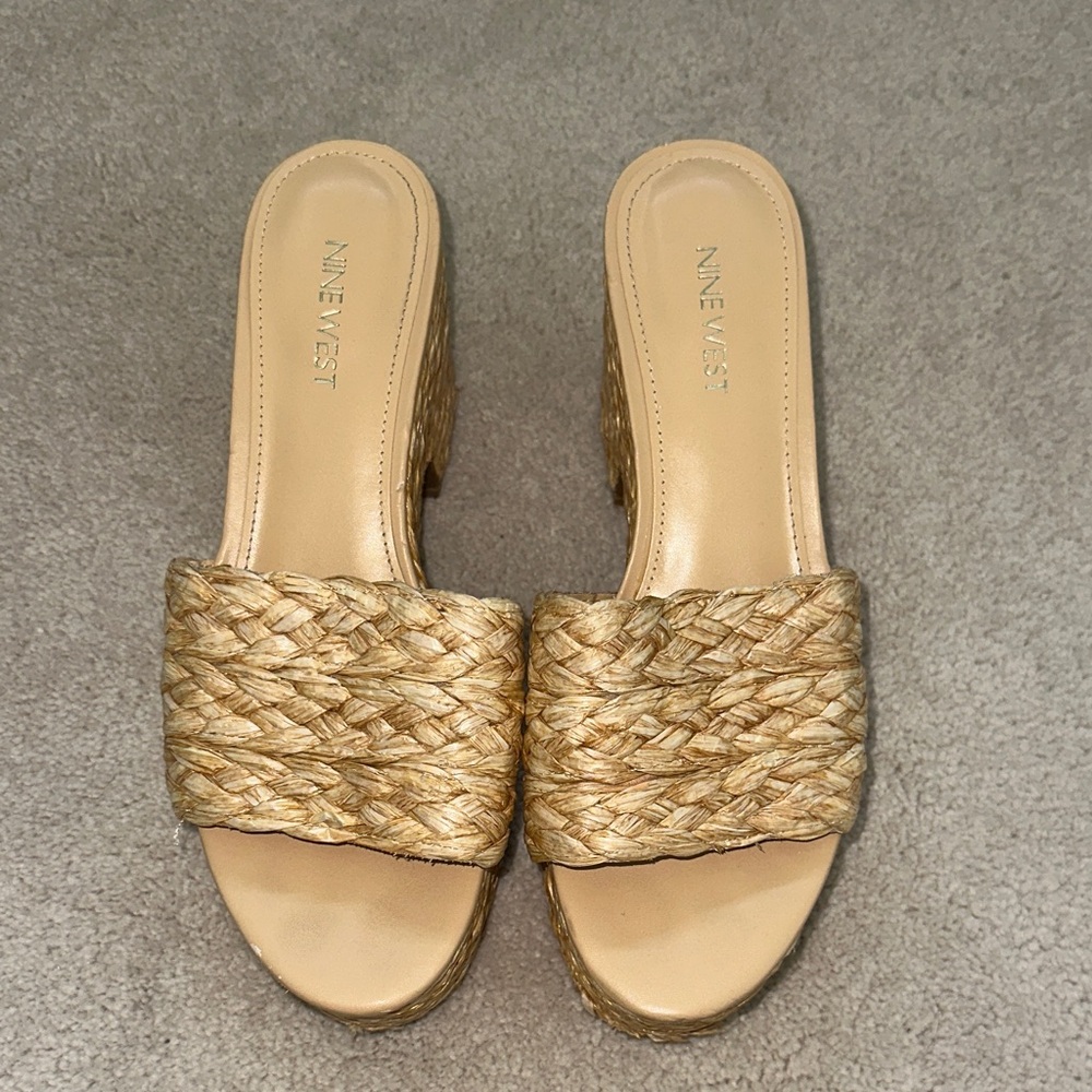 Nine West Women's Heeled Woven Espadrilles